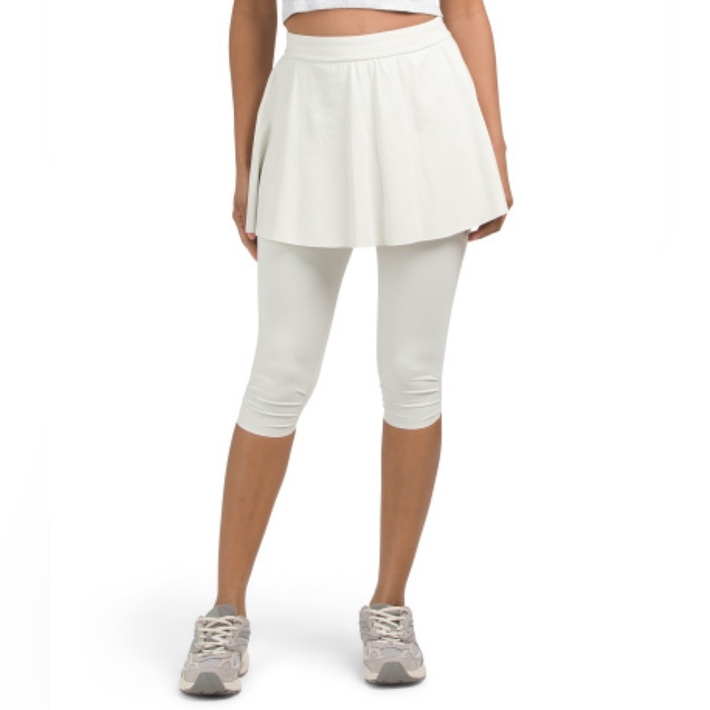 Spanx Booty Boost Active Skirt with Skirted Capri Compression Leggings Small